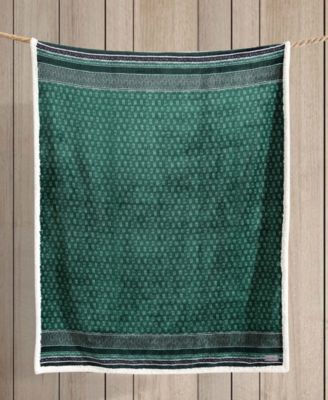 CLOSEOUT! Ultra Soft Plush Sherpa Reversible Throw , 60" X 50"