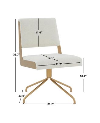 1 Pc Boucle Upholstered Swivel Modern Ergonomic Chair – Office Chair