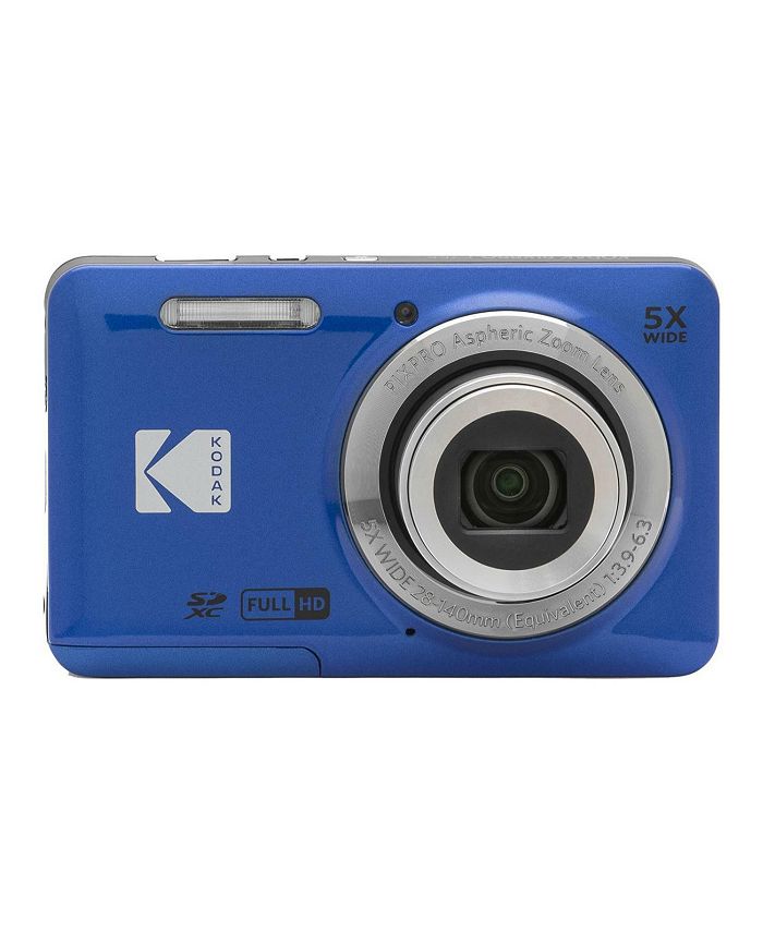 Kodak PIXPRO Friendly Zoom FZ55 Digital Camera (Blue) with Case and