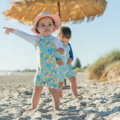 Baby Girls Lemon Drops LS Sunsuit
