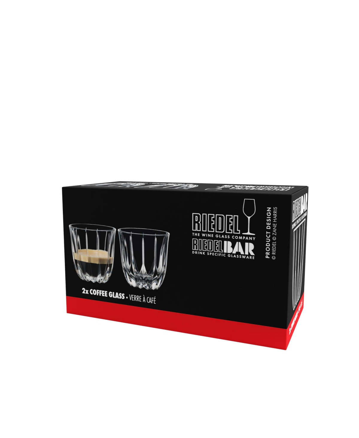 Riedel Crystal Drink Specific Glassware 2 Piece Coffee Glass Set In Clear