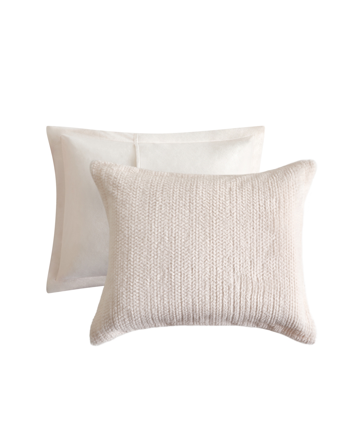 Royal Luxe Faux Fur to Mink Reversible 3 Piece Comforter Set,