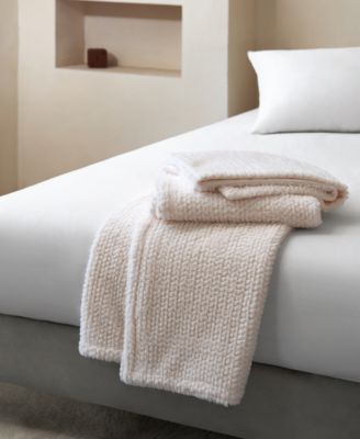 Cozy Faux Fur to Faux Mink Throw, 50" x 60'' (A $55.00 Value)