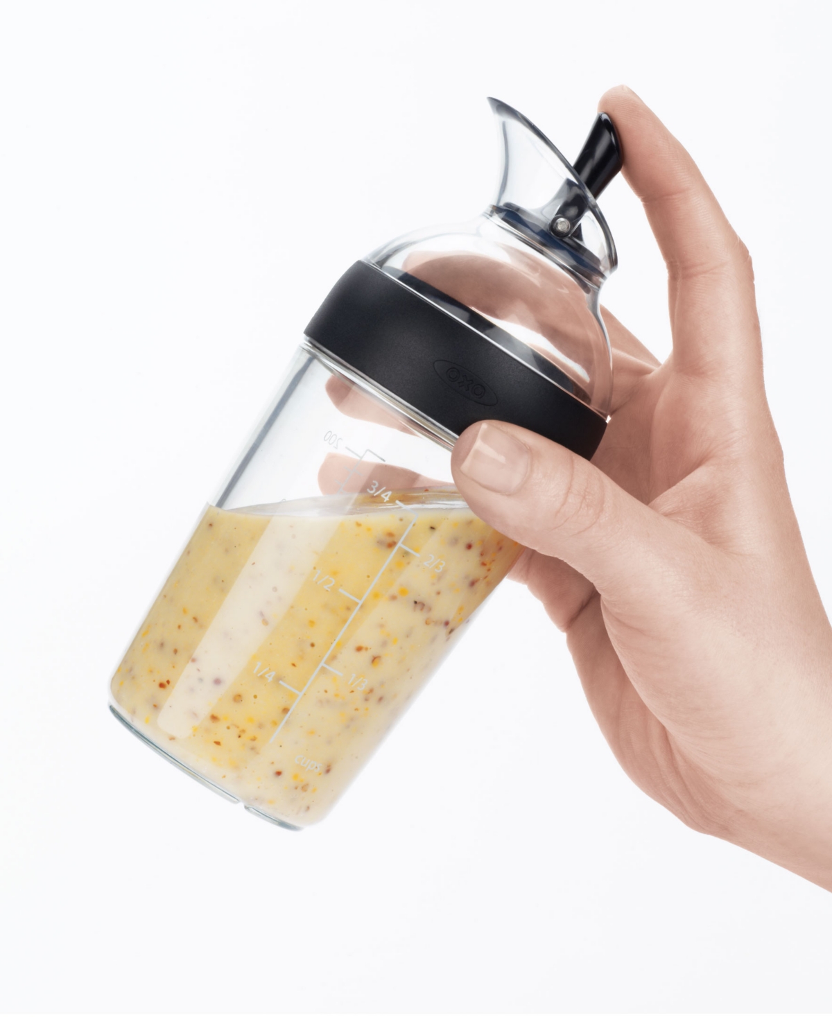 Oxo Good Grips 1 Cup Little Salad Dressing Shaker In Black