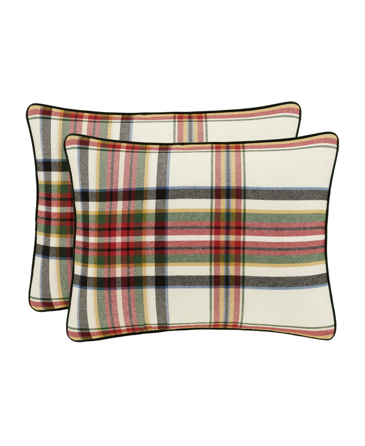 J Queen New York Christopher Plaid 3pc. Duvet Cover Set, King/california King In Red