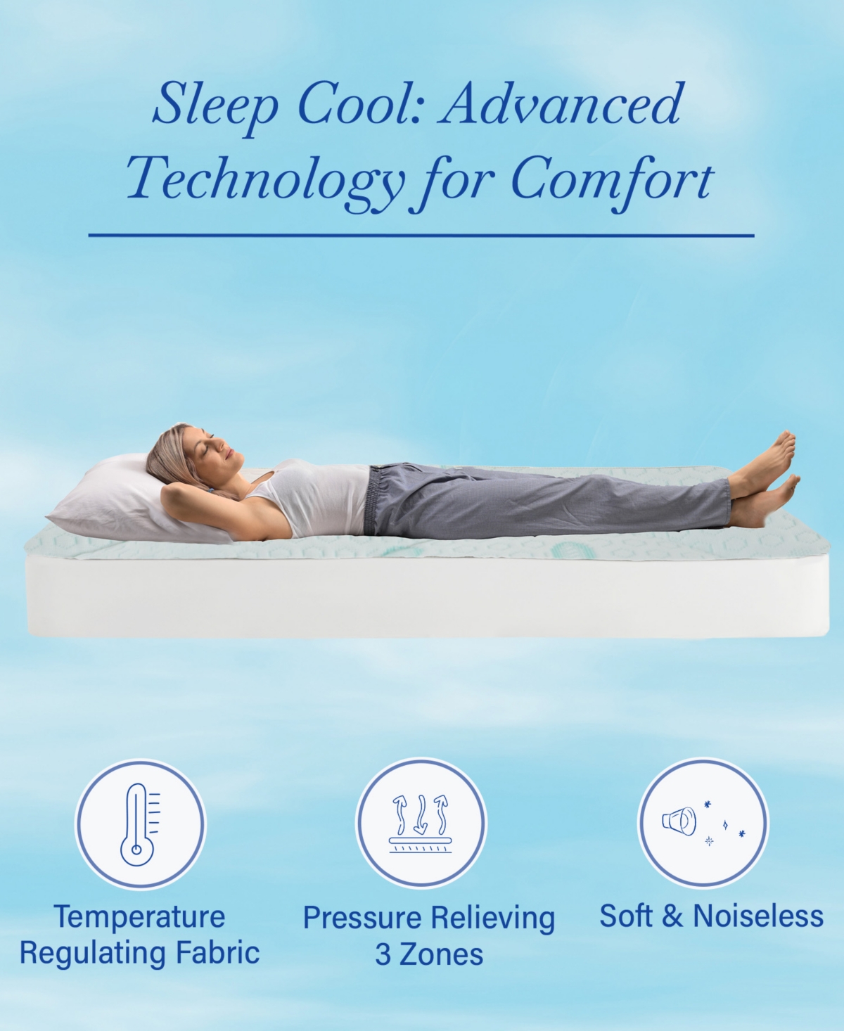 Quilted Mattress Pads California King Size, 3-Zone Cooling, Soft Mattress Pad California King Size, 8