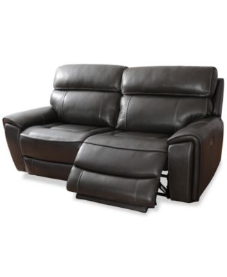 CLOSEOUT! Hutchenson 83" 2 Pc. Zero Gravity Leather Sofa with 2 Power Recliners, Created for Macy's