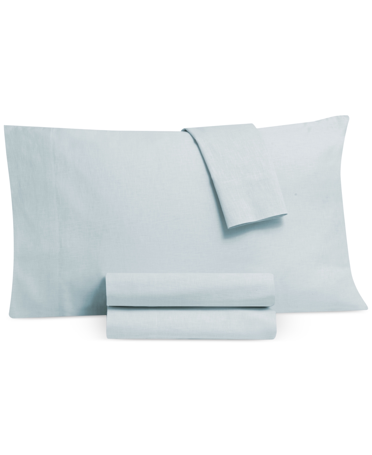 Tranquil Home Cotton Linen Look 4-pc. Sheet Set, King In Blue
