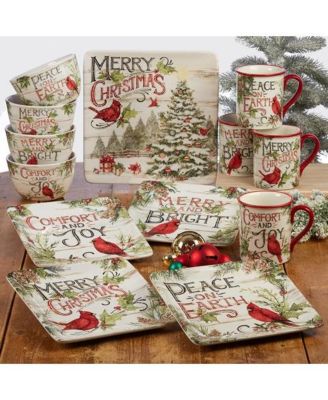 Evergreen Christmas 4 Piece Mug