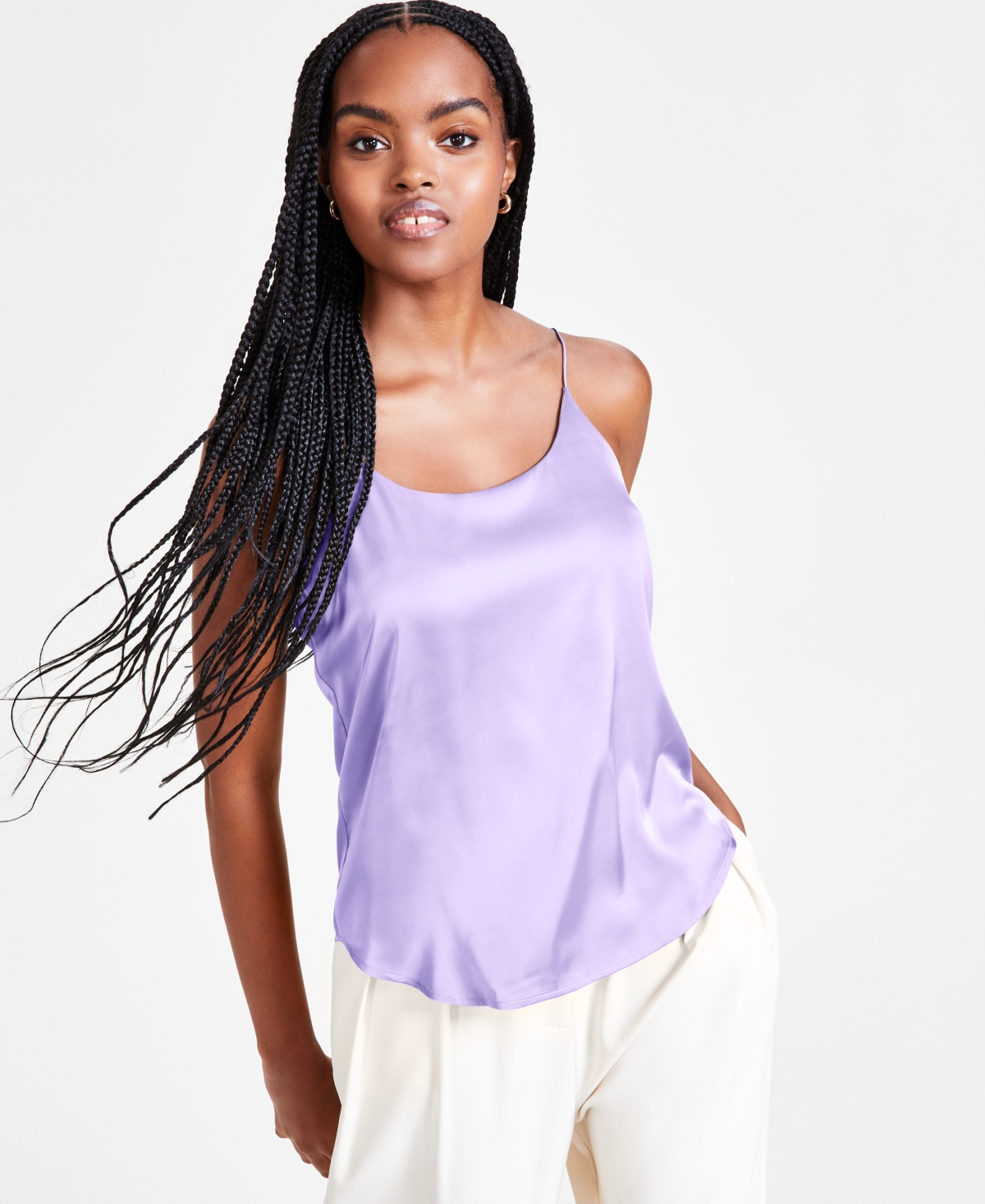Women's Scoop-Neck Camisole, Created for Macy's - Amethyst
