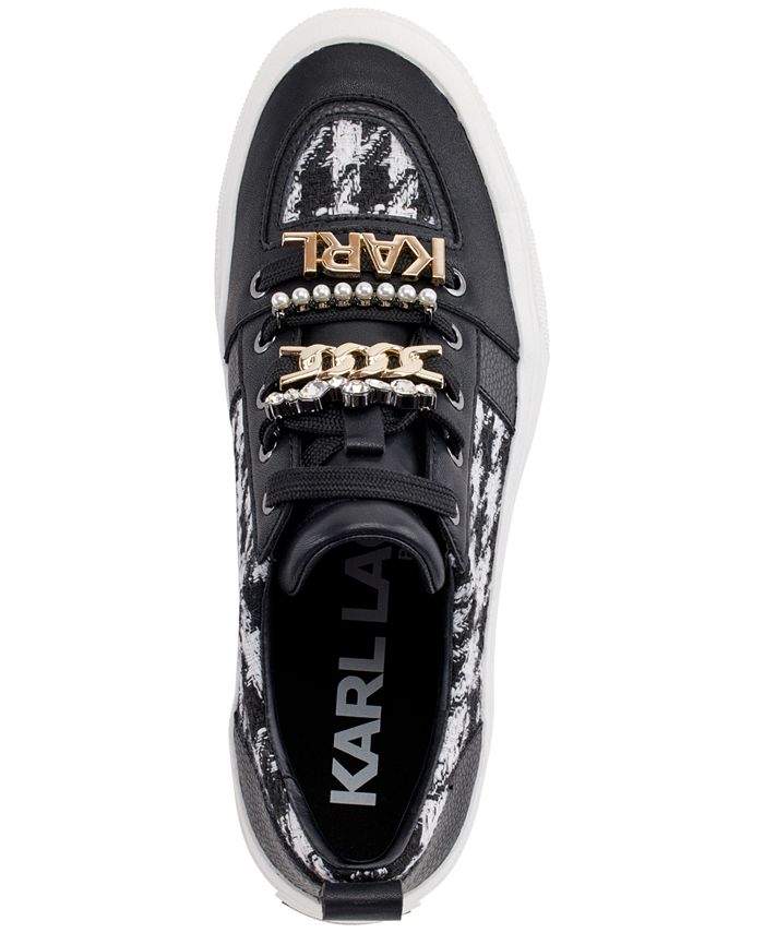 Karl lagerfeld on sale embellished sneakers