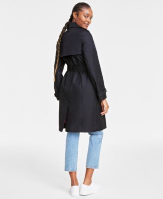 On 34th Women's Solid Classic Trench Coat, Created for Macy's