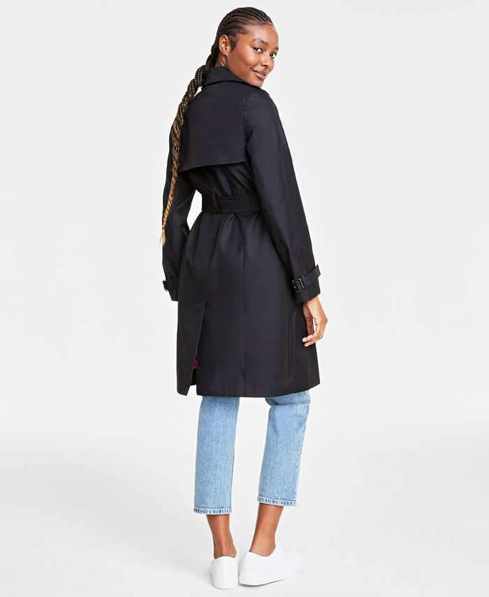 Busy Clothing Womens Dark Grey 3/4 Trench Coat Mac main image 0