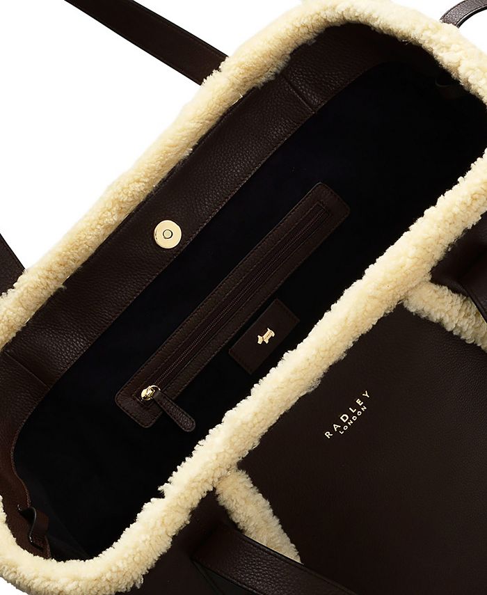 Radley London Park Place Shearling Leather Extralarge Open Top Tote