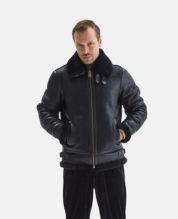 Macys mens shearling coats cheap