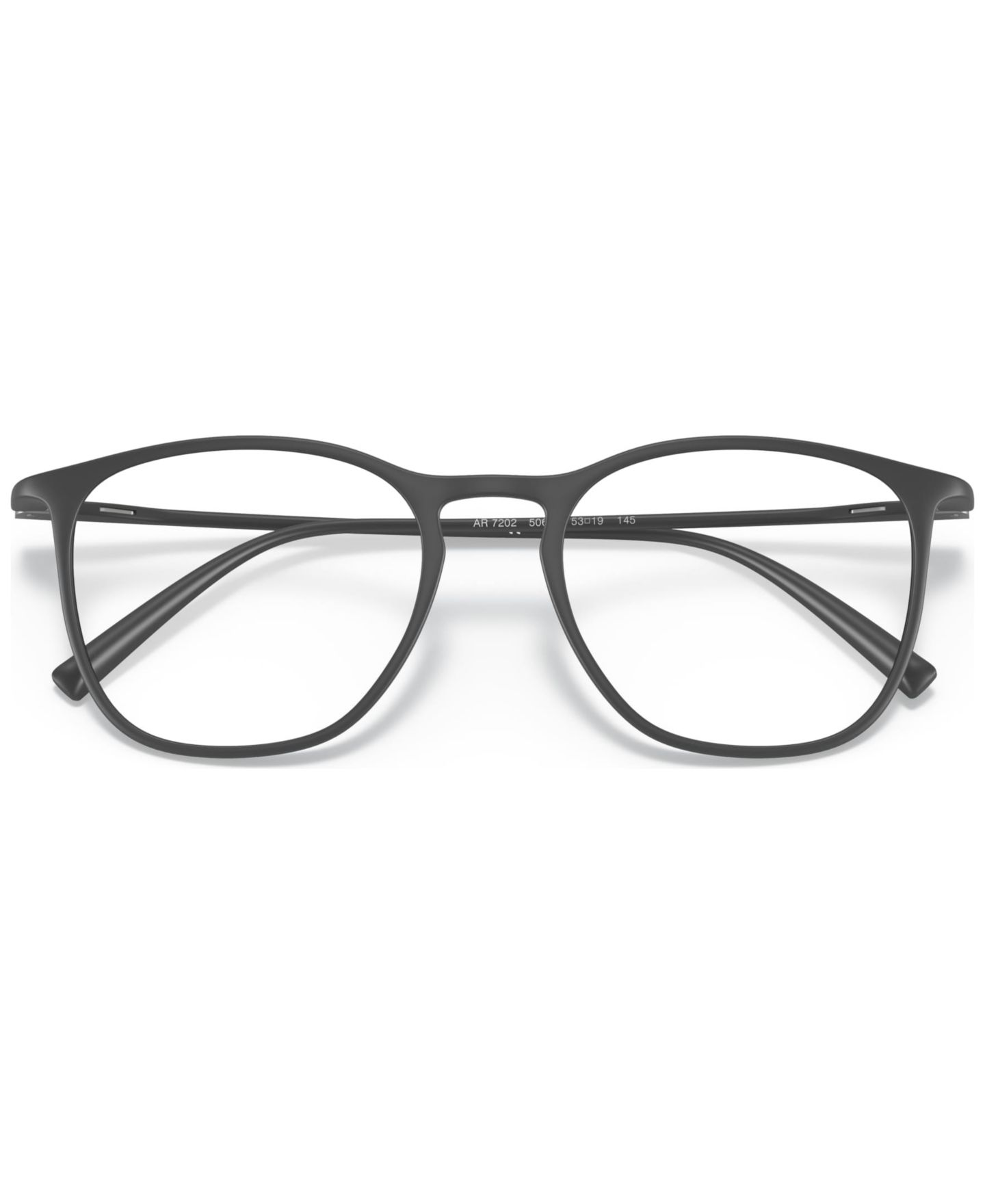 Мужские очки Giorgio Armani Man Square Plastic AR7202 Eyeglasses, цвет: Матовый серый — фото 2