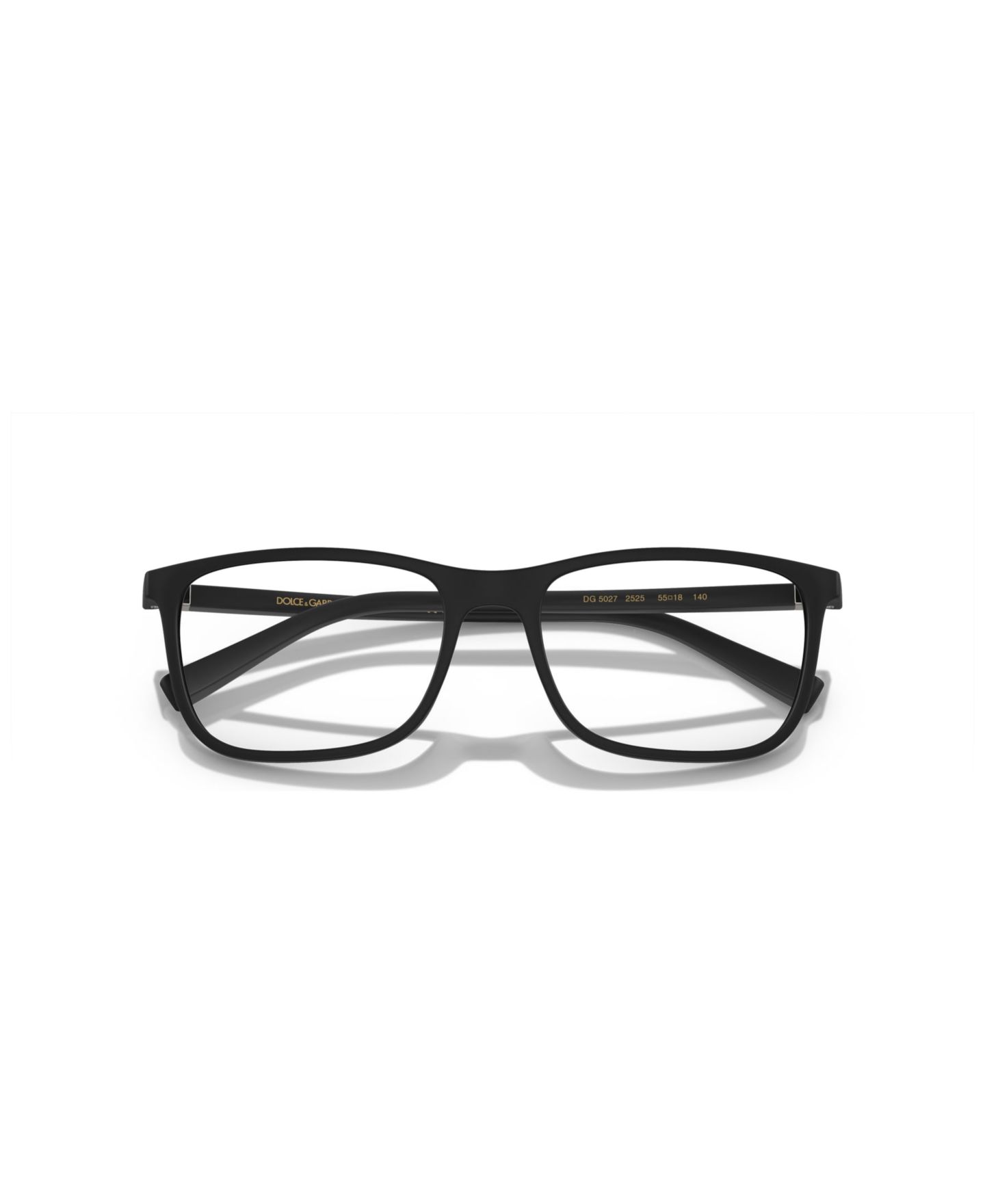 Мужские очки Dolce&Gabbana Man Pillow Plastic DG5027 Eyeglasses, цвет: Матовый чёрный — фото 2