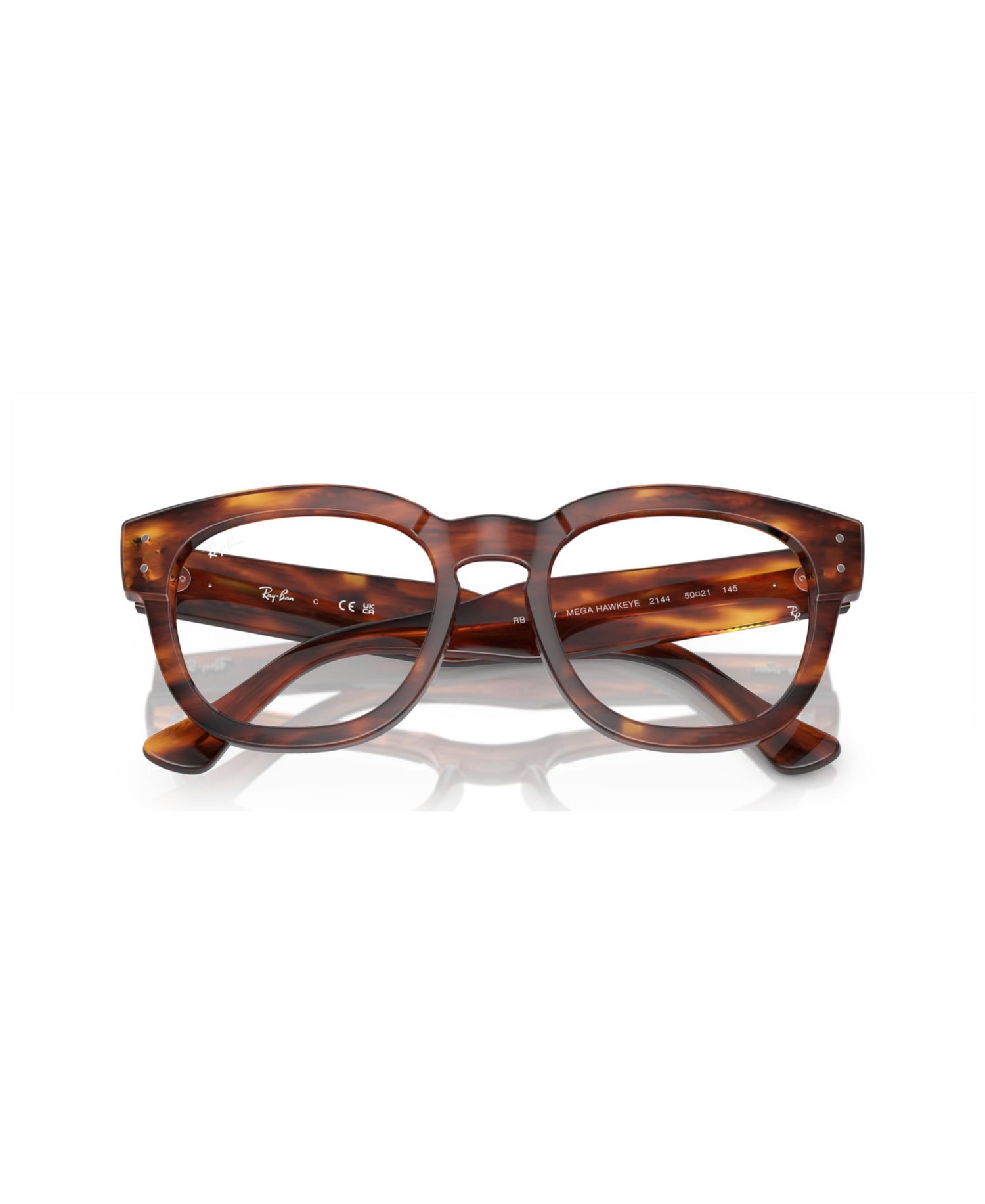 Unisex Square Plastic RB0298V Mega Hawkeye Optics Eyeglasses