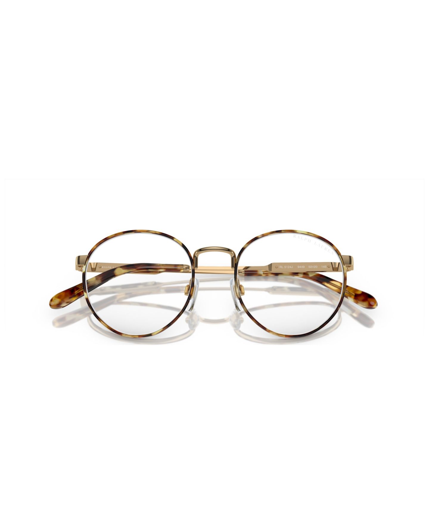 Мужские очки Ralph Lauren Man Round Metal RL5124J Eyeglasses, цвет: Чёрный — фото 5