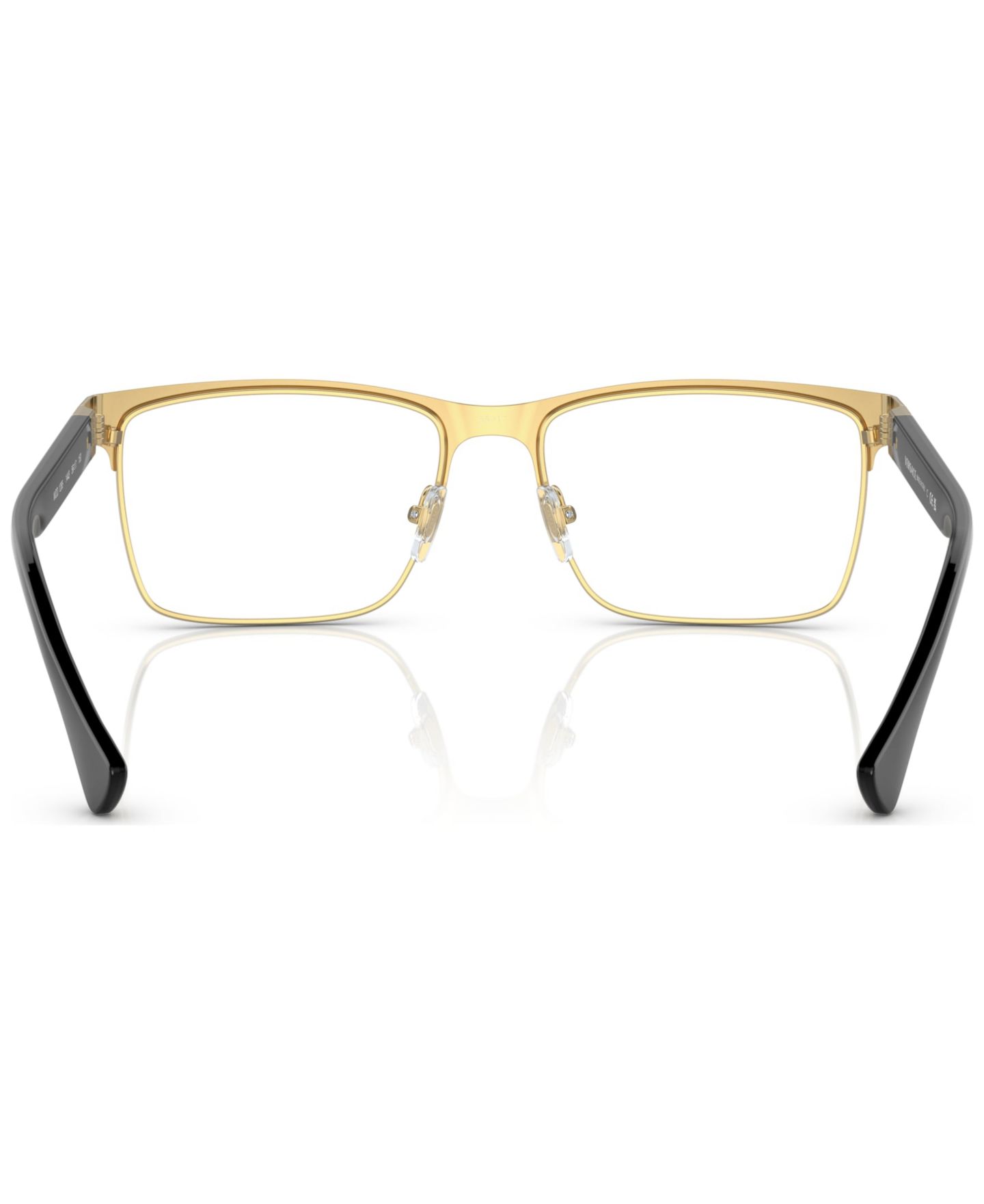 Мужские очки Versace Man Rectangle Metal VE1285 Eyeglasses, цвет: Чёрный — фото 3