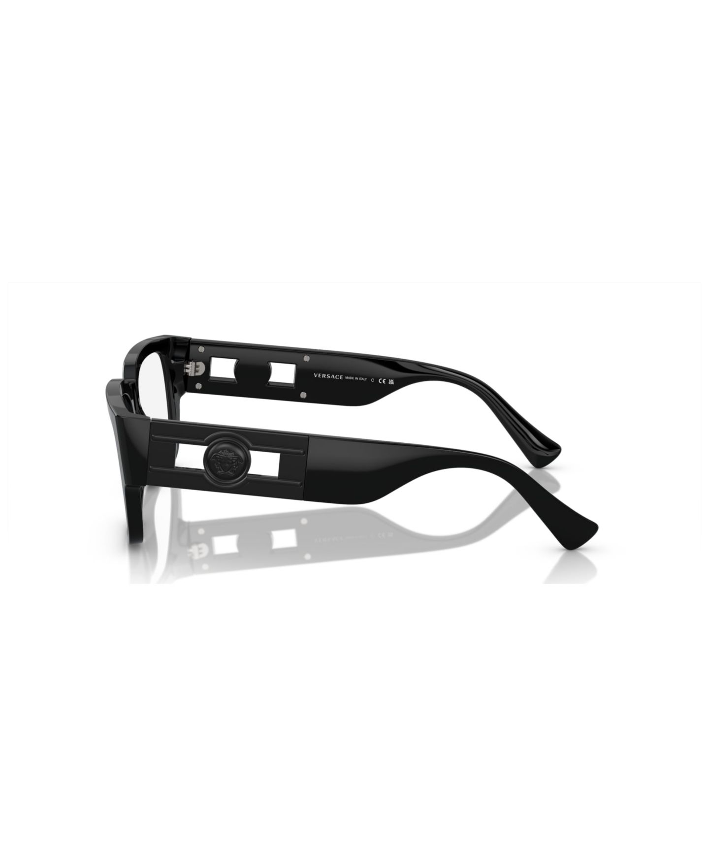 Мужские очки Versace Man Square Plastic VE3350 Eyeglasses, цвет: Чёрный — фото 4