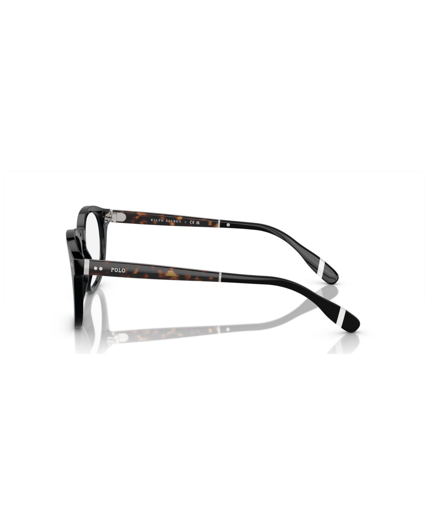 Мужские очки Polo Ralph Lauren Man Square Plastic PH2267 Eyeglasses, цвет: Блестящий чёрный — фото 4