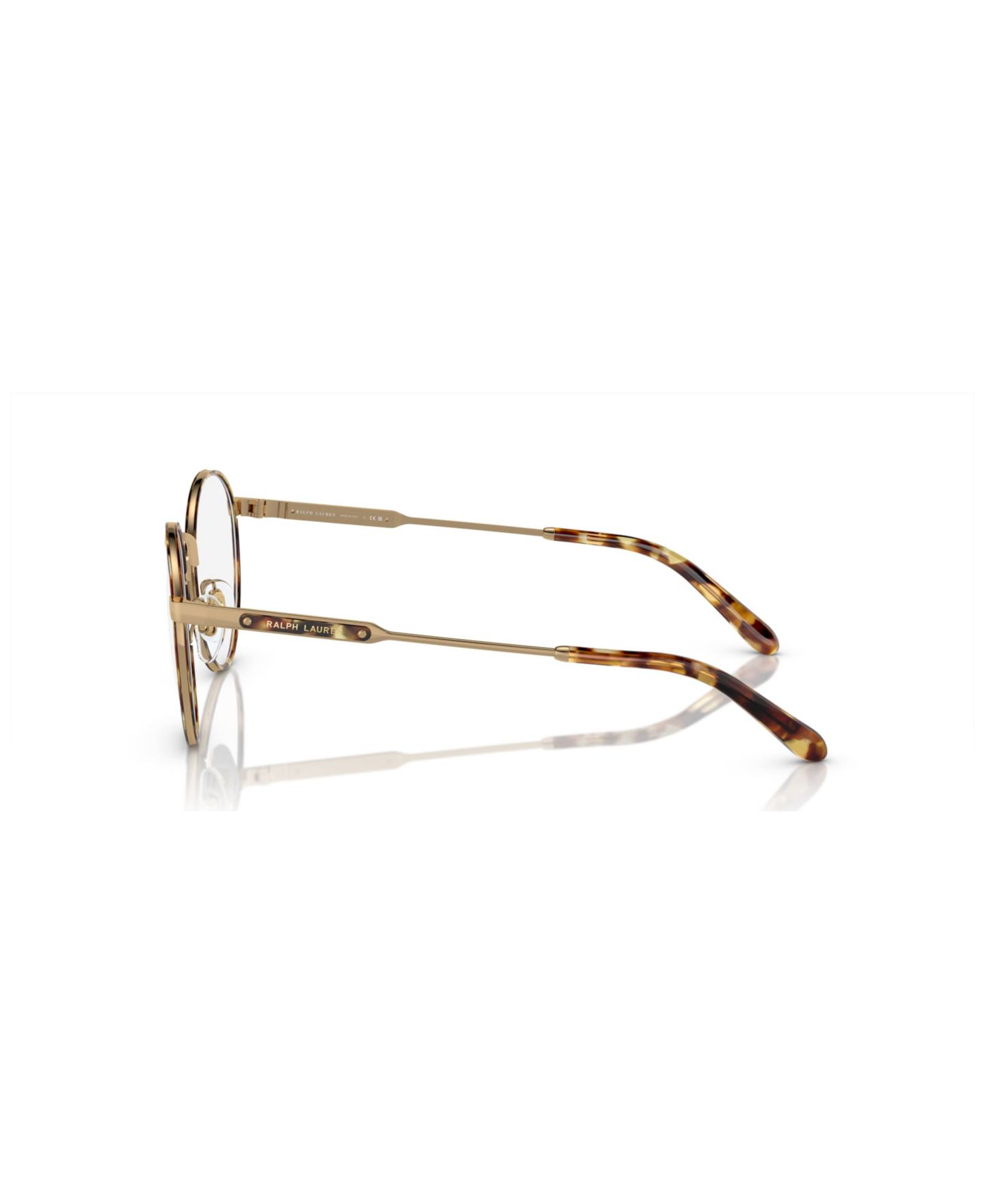 Мужские очки Ralph Lauren Man Round Metal RL5124J Eyeglasses, цвет: Чёрный — фото 4
