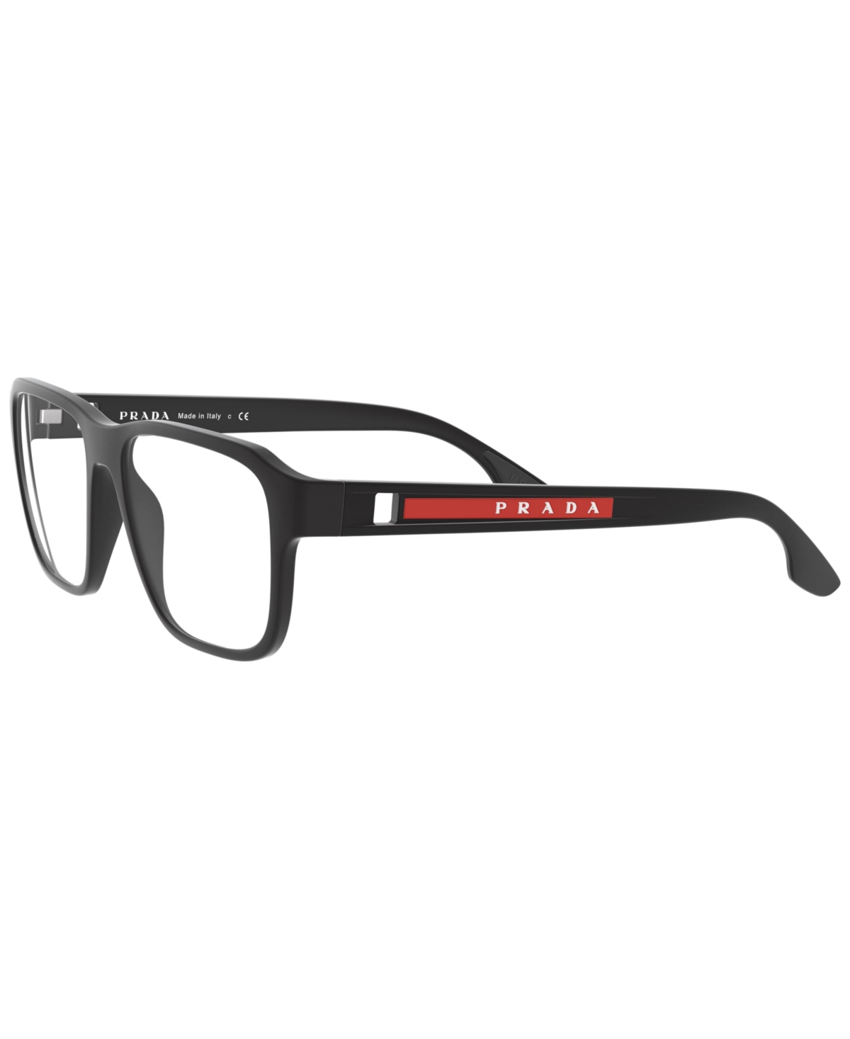 Prada Men's Eyeglasses, Ps 04nv In Rubber Black