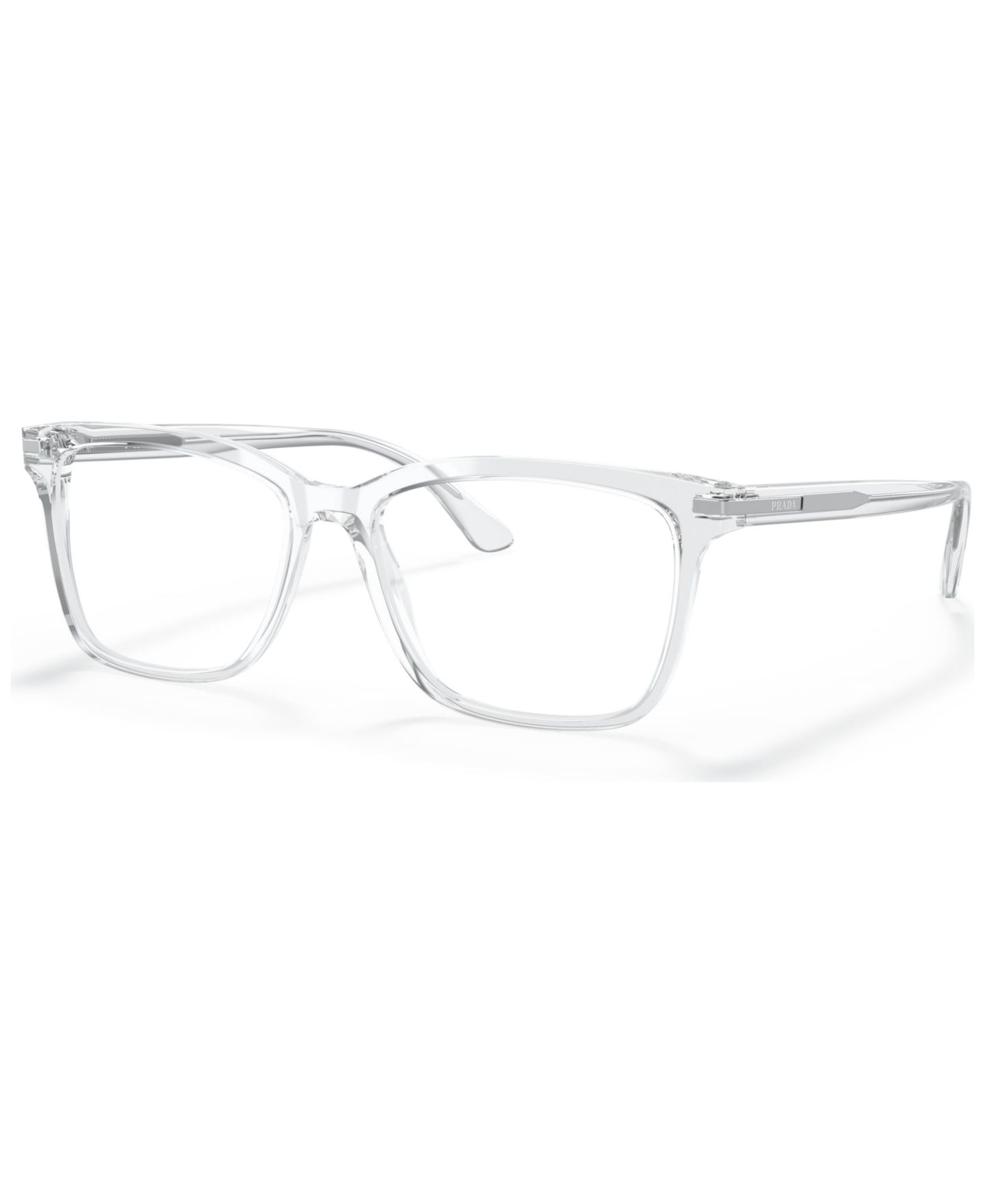 Мужские очки PRADA Man Rectangle Plastic PR 14WVF Eyeglasses, цвет: Прозрачный — фото 1