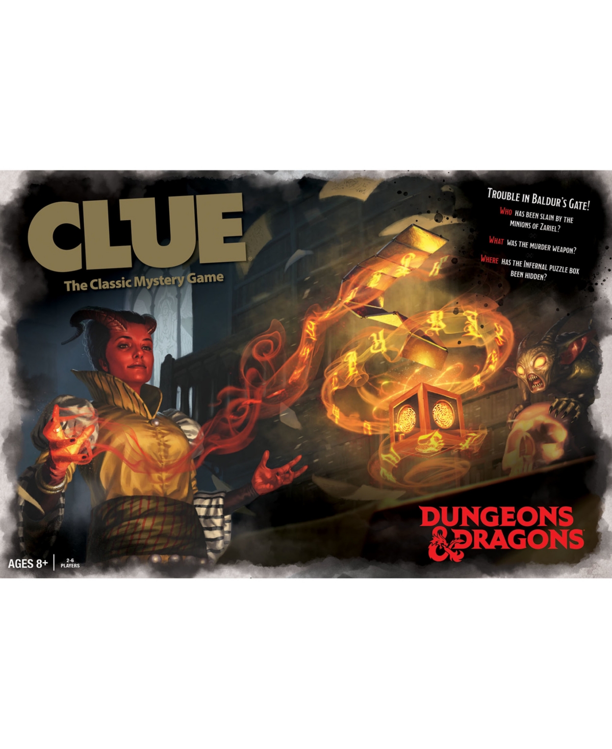 Clue Dungeons Dragons Board Game With Custom Tokens, 31 Pieces In Multi