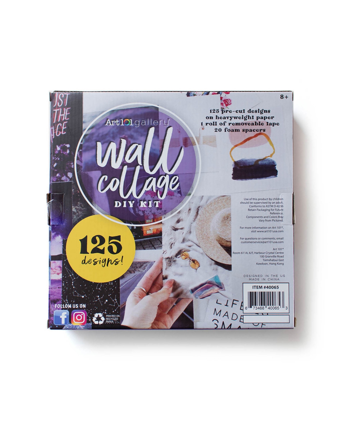 Art 101 Wall Collage Kit, 146 Pieces In Multi