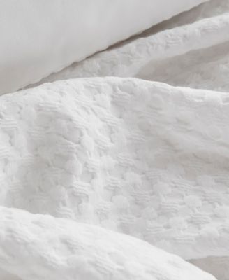 Mina Waffle Textured 3-Pc. Comforter Set, Full/Queen