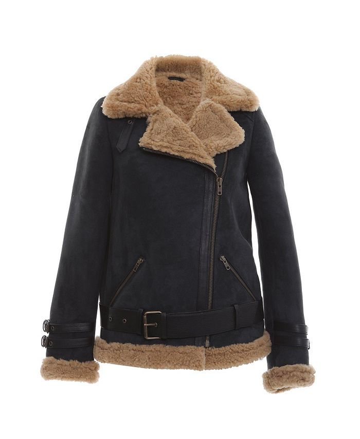 Macy's discount sheepskin coats
