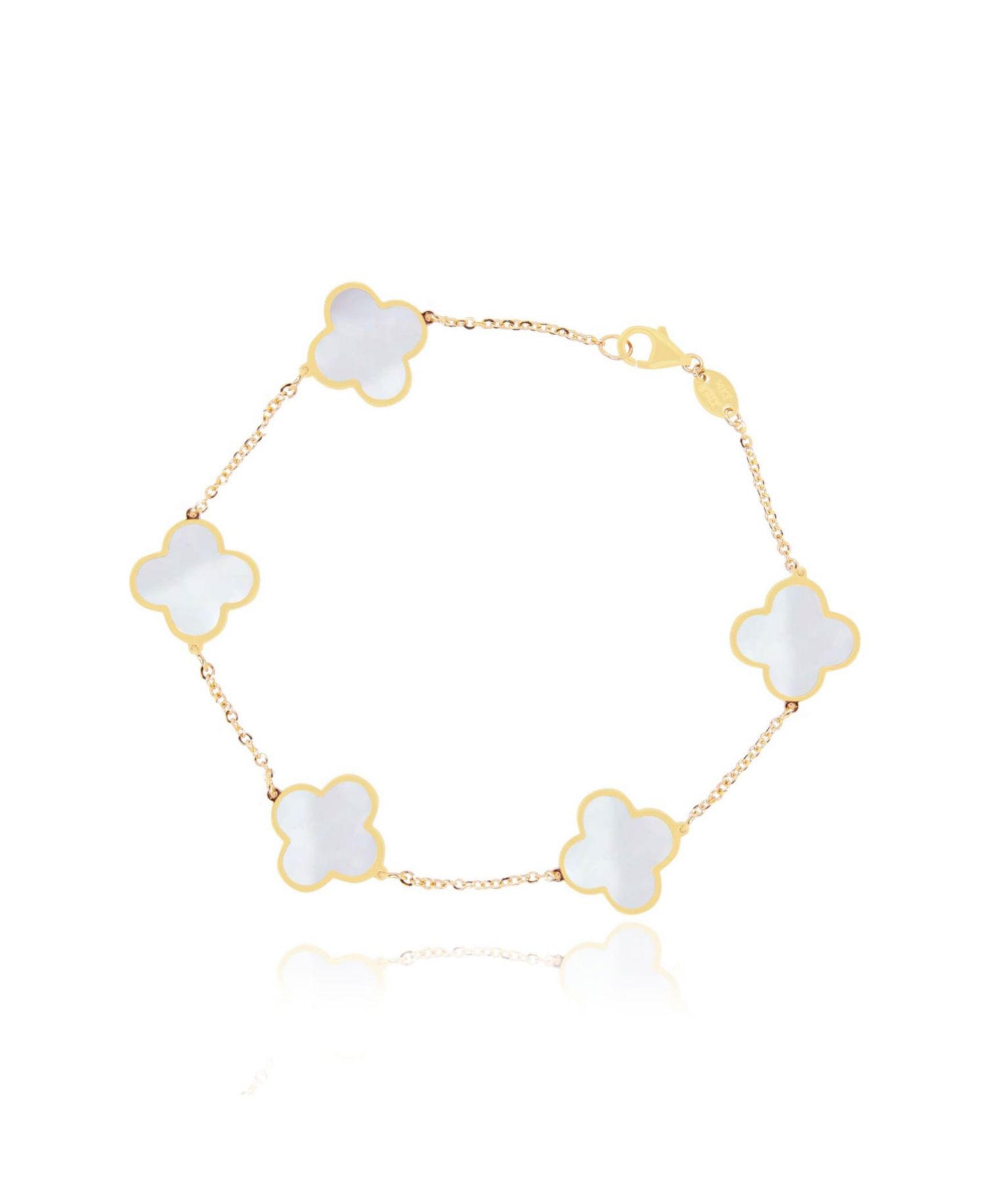 Mother of Pearl Clover Bracelet
