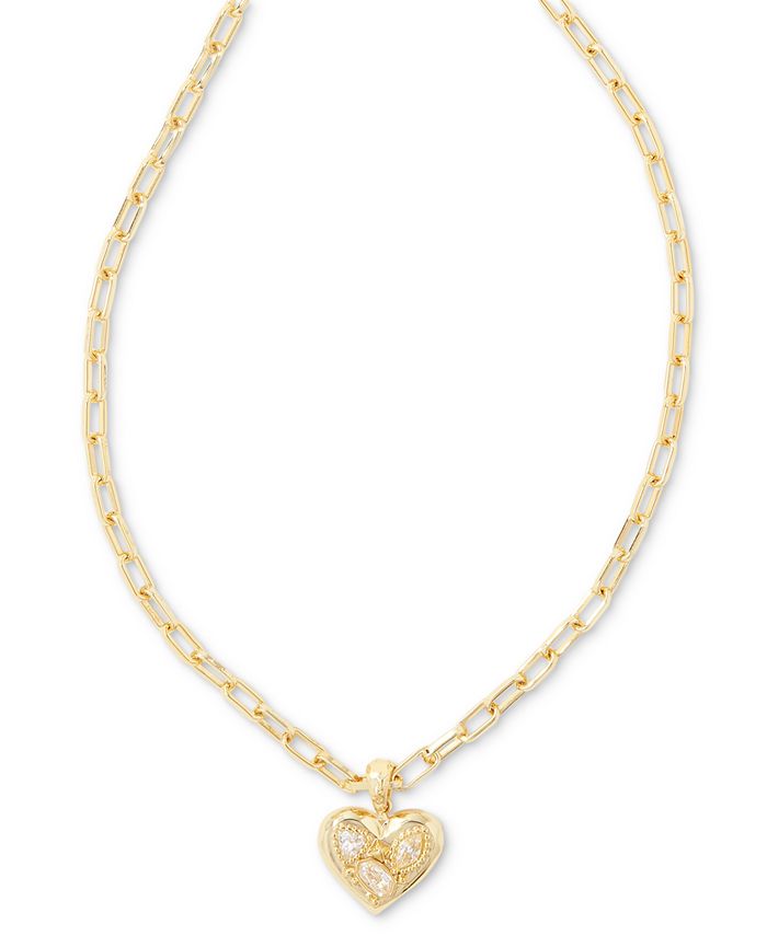 Kendra Scott Penny 14k Gold Plated Heart Short Pendant Necklace