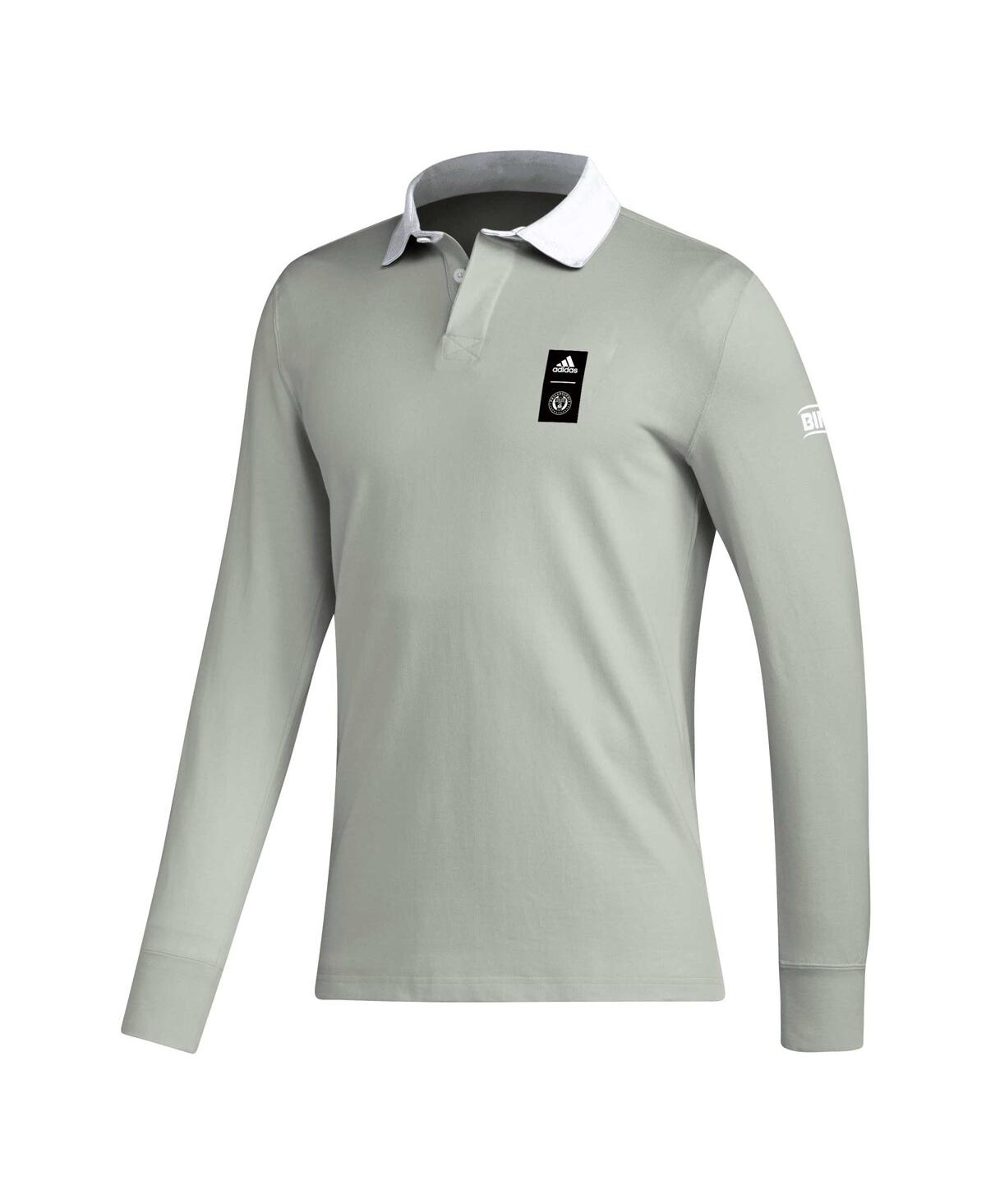 Shop Adidas Originals Men's Adidas 2023 Player Gray Philadelphia Union Travel Long Sleeve Polo Shirt