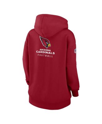 Women's Cardinal Arizona Cardinals 2023 Sideline Club Fleece Pullover Hoodie