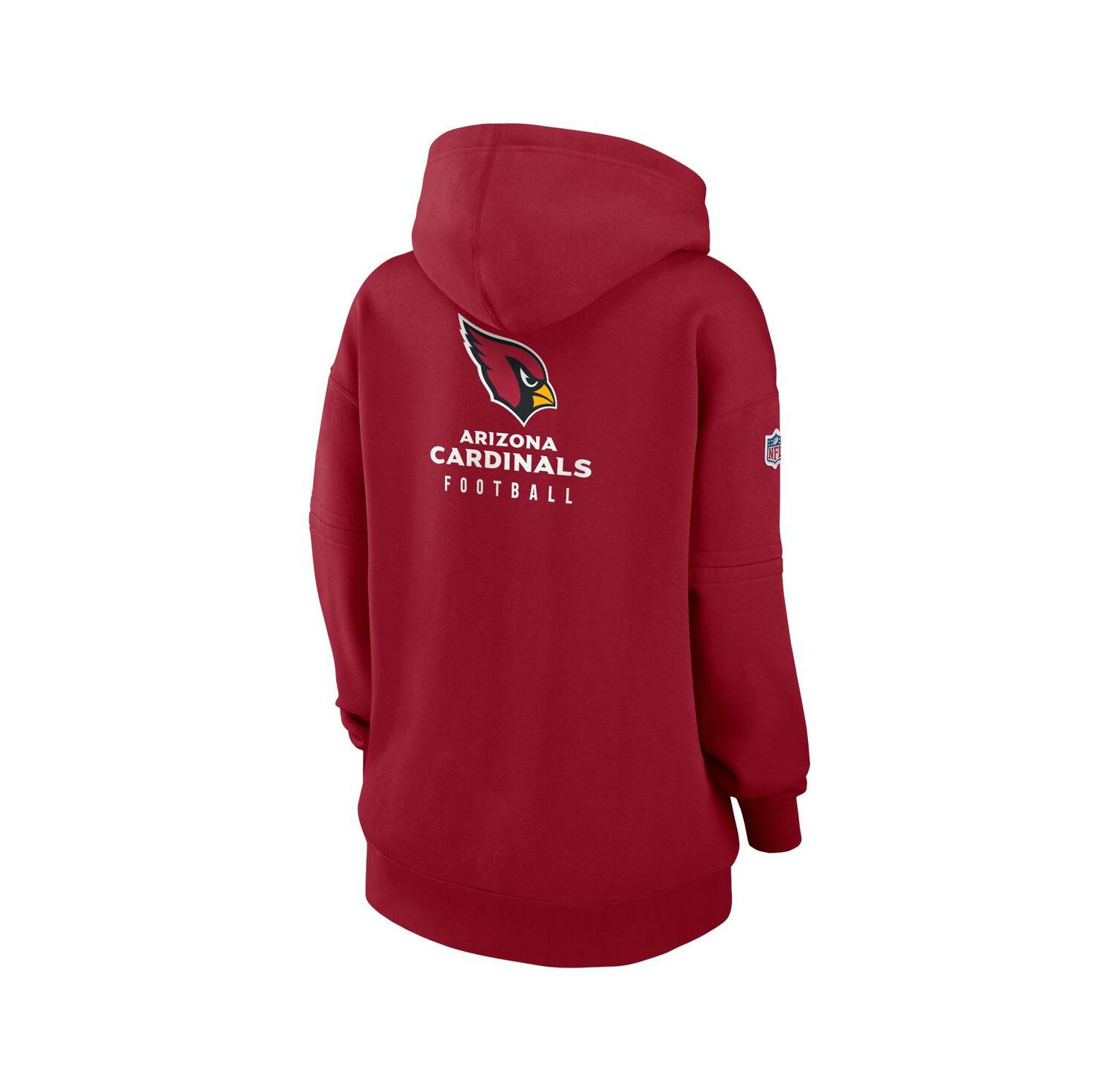 Women's Cardinal Arizona Cardinals 2023 Sideline Club Fleece Pullover Hoodie