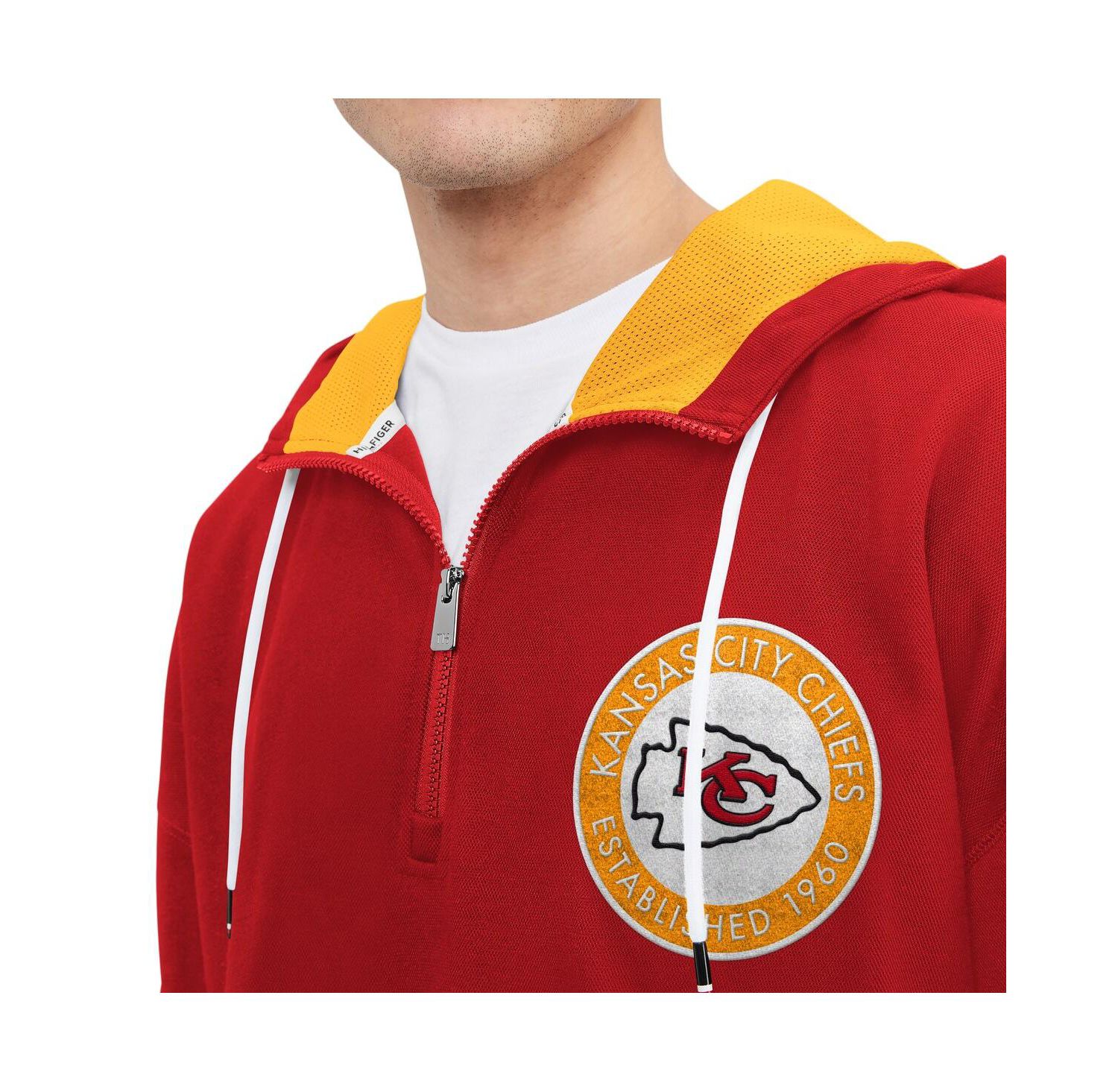 Men's Red Kansas City Chiefs Aaron Quarter-Zip Hoodie