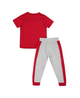 Toddler Boys and Girls Scarlet, Heather Gray Ohio State Buckeyes Ka-Boot-It Jersey and Pants Set