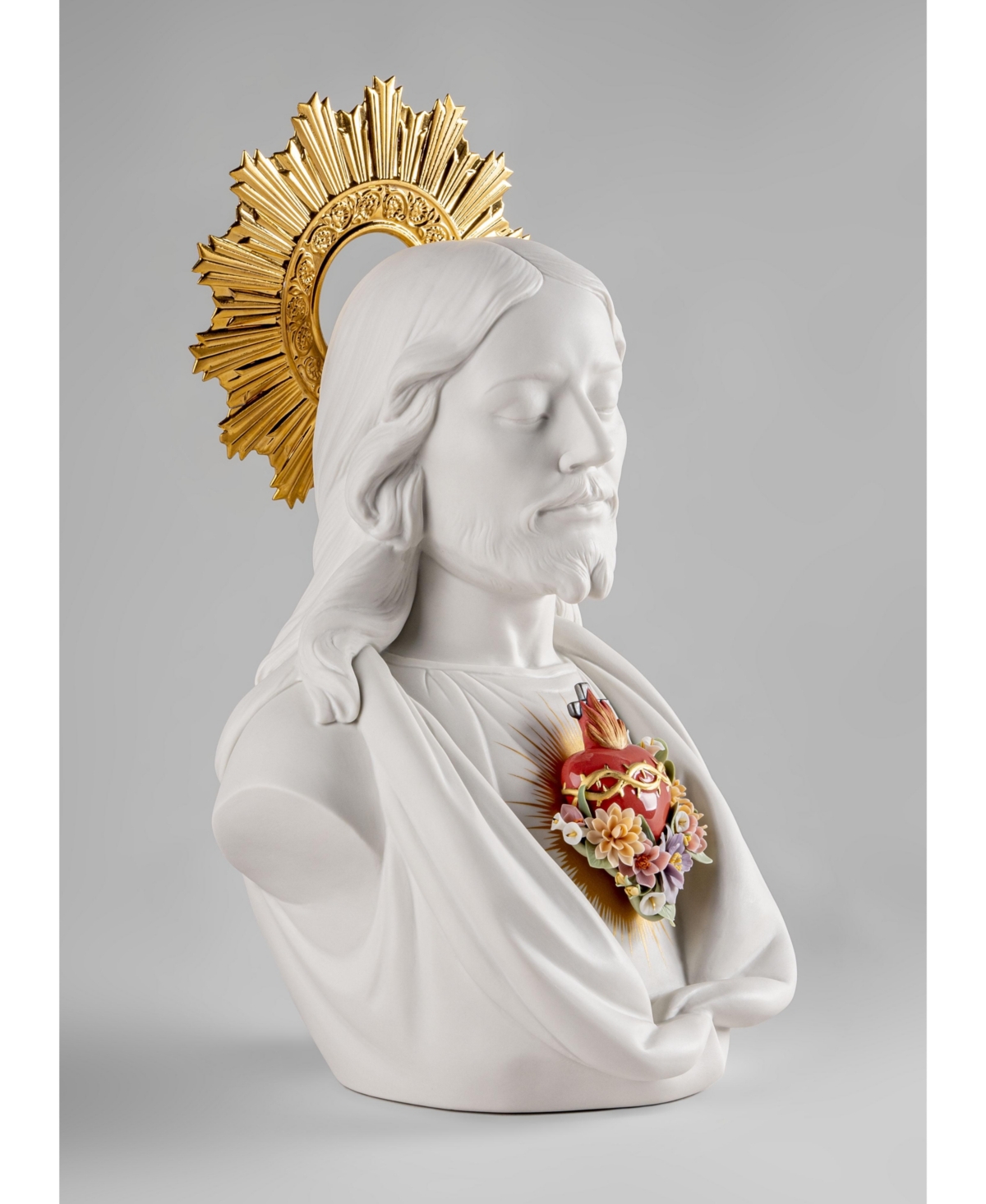 Lladrò Sacred Heart Of Jesus Figurine In Multi