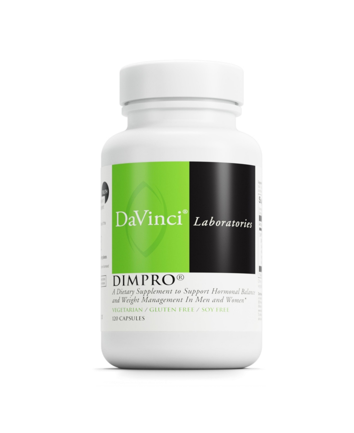 DaVinci Labs DimPro 75 mg - Dietary Supplement to Support Healthy Weight Management and Hormonal Balance for Women and Men - With Vitamin E and More -