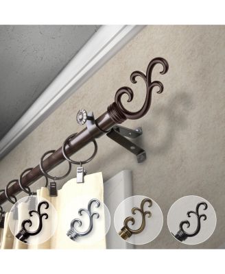 Rod Desyne - Swan Curtain Rod 0.8125" Diameter 120" - 170"