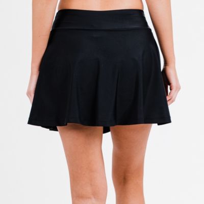 Women's Flowy Swim Skirt With Attached Shorts