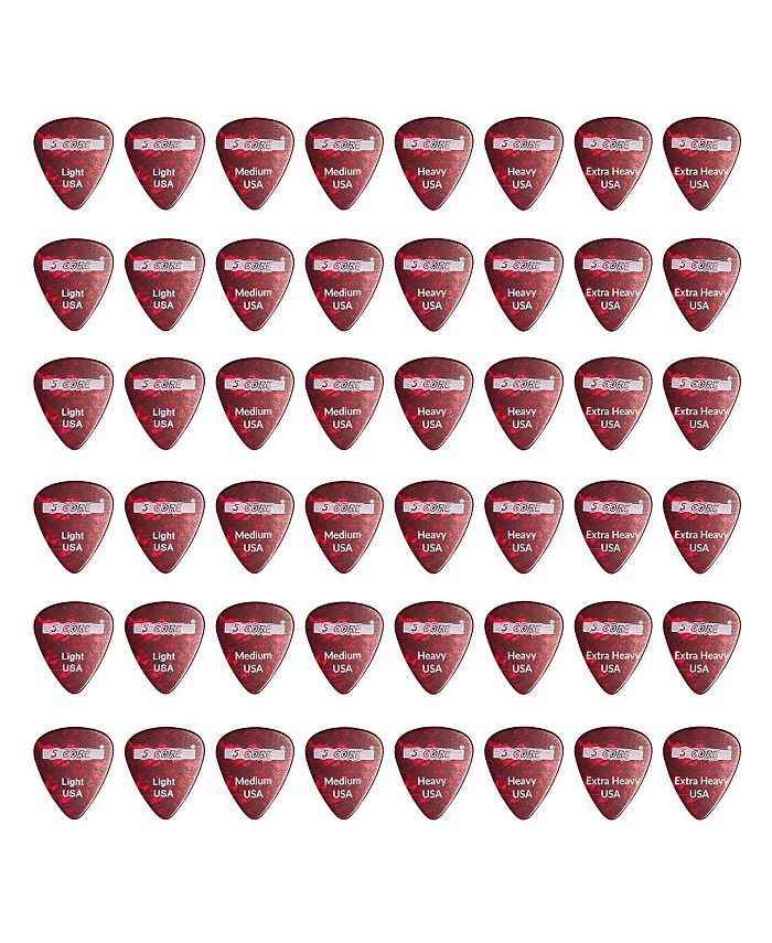 5 Core Guitar Picks Red Color Picks for Guitar 96 Pcs Macy's