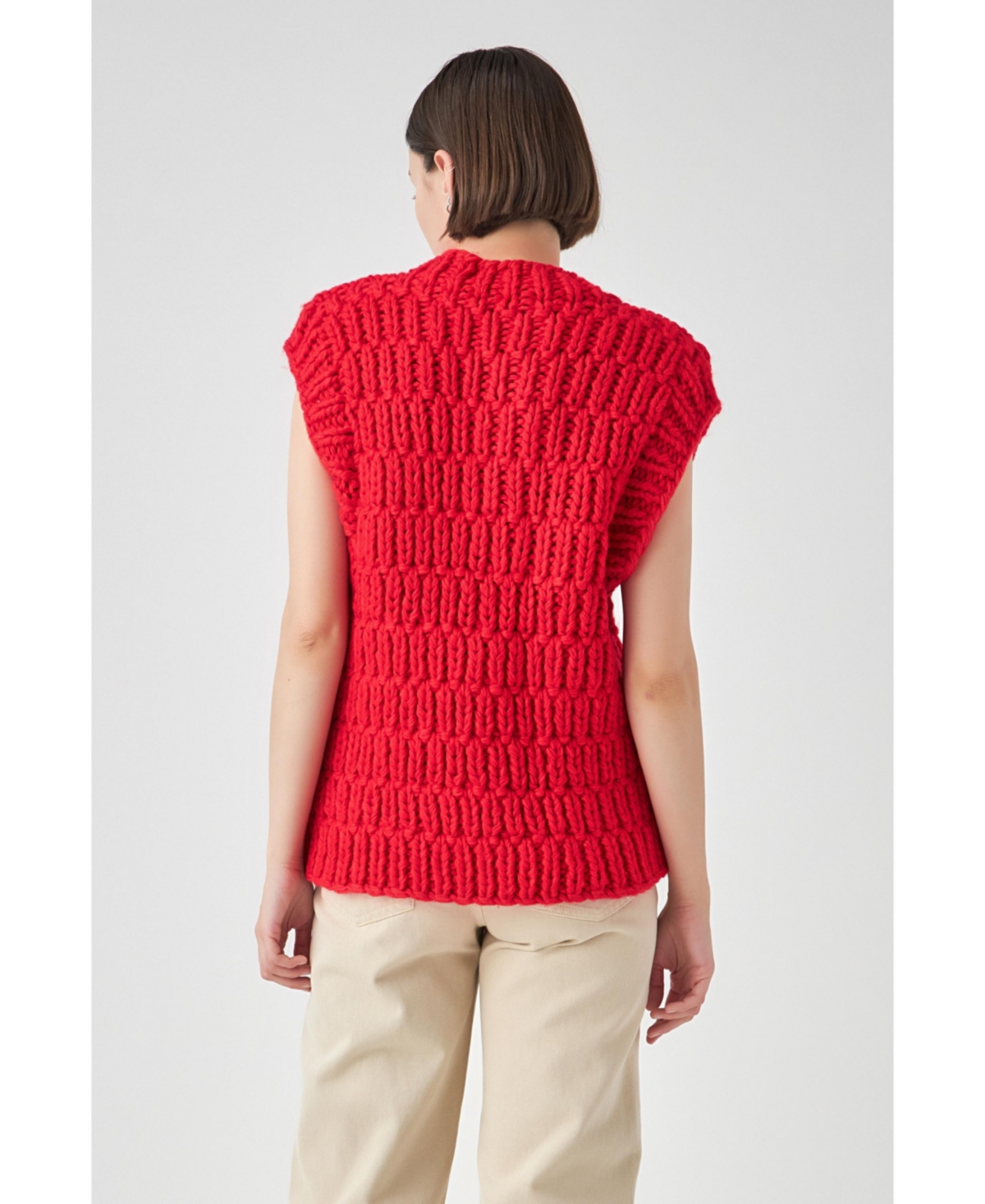 Women's Chunky Knit Sweater Vest