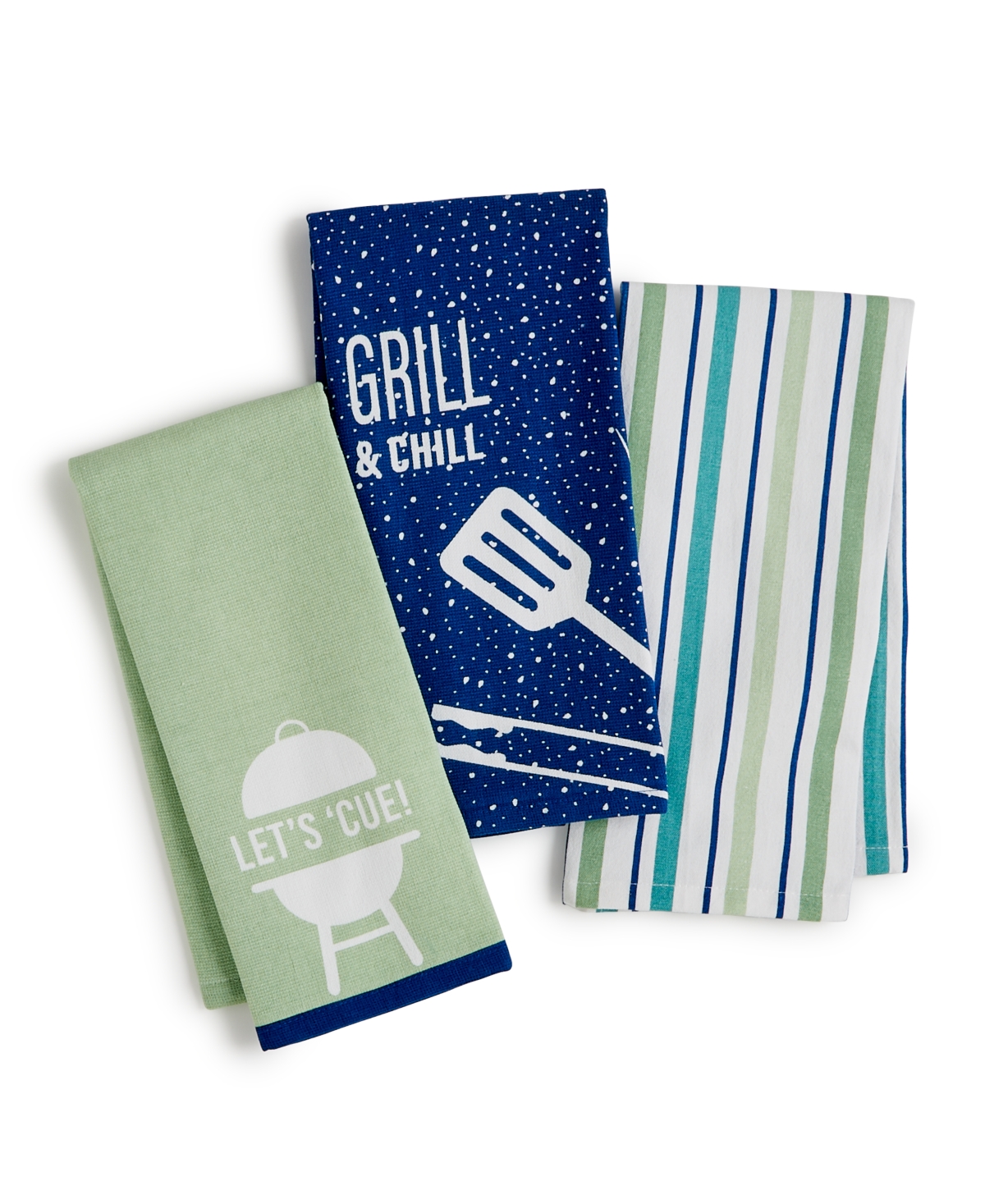 The Cellar Bbq Set Of 3 Towels, Created For Macy's In No Color