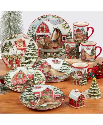 Homestead Christmas 4 Piece Mug Set
