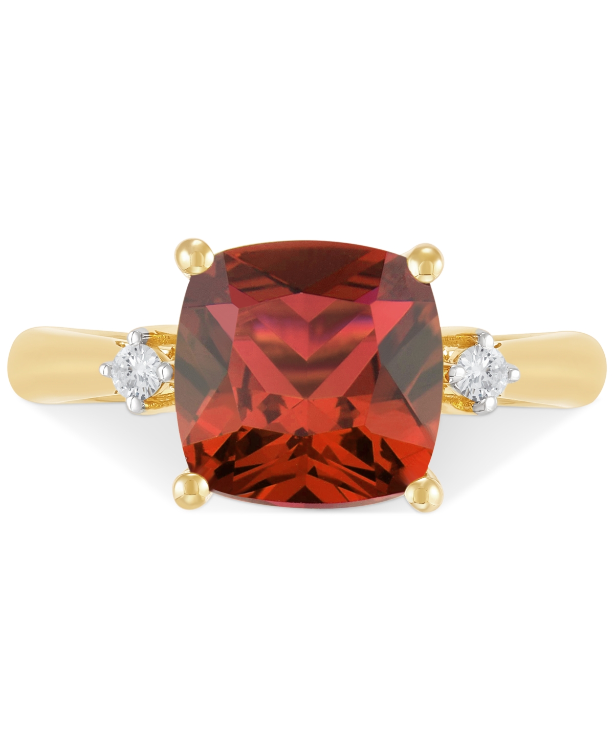 Amethyst (2-3/4 ct. t.w.) & Diamond (1/20 ct. t.w.) Ring in 14k Gold (Also in Swiss Blue Topaz, Citrine, & - Garnet