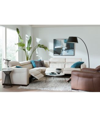 Rinan 46" Leather Power Recliner, Created for Macy's